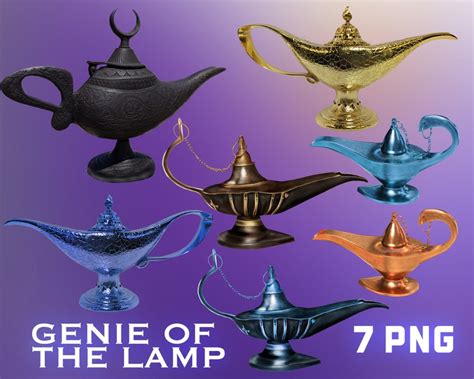 Genie Lamp Png Magic Genie Lamp Overlays Magic Lamp Magic Etsy