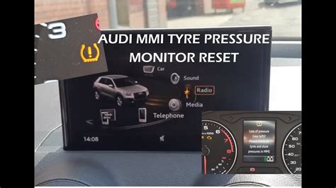 Latest Audi Tyre Pressure Reset Via Mmi Youtube