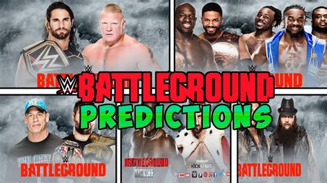 Wwe Battleground 2015 Ppv Predictions Youtube