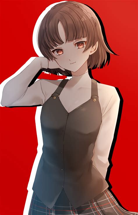 Safebooru 1girl Black Skirt Black Vest Blunt Bangs Braid Brown Hair Closed Mouth Crown Braid