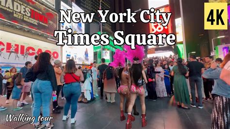 Times Square Manhattan New York Walking Tour K Fps Youtube