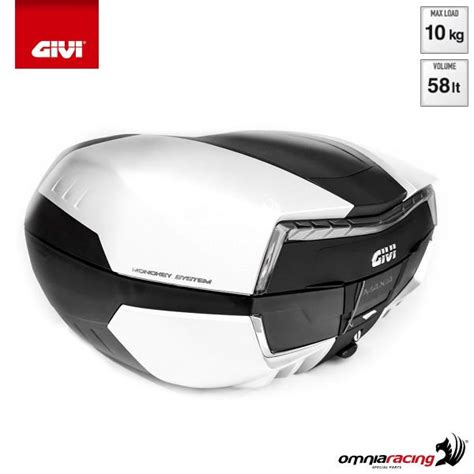 Givi V58nt Monokey Maxia 5 Top Case 58 Litres In Black Abs With