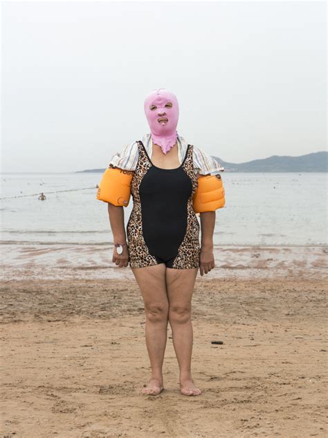 Quirky Photos Capture China S Bizarre Facekini Trend Feature Shoot