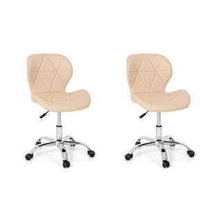 Conjunto Cadeiras Office Eiffel Slim Base Girat Ria Nude Leroy Merlin