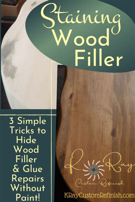 Staining Wood Filler Or Wood Glue Furniture Repairs Artofit