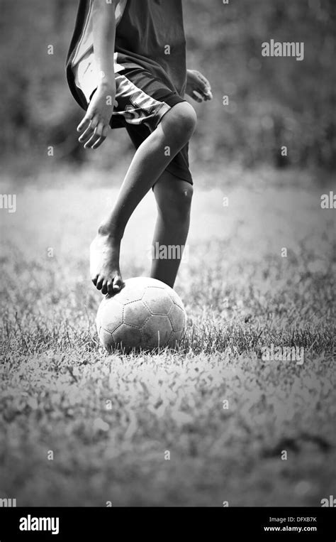 Barefoot children Black and White Stock Photos & Images - Alamy