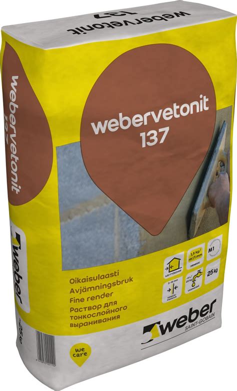 Oikaisulaasti Weber.Vetonit 137 25 kg | bauhaus.fi