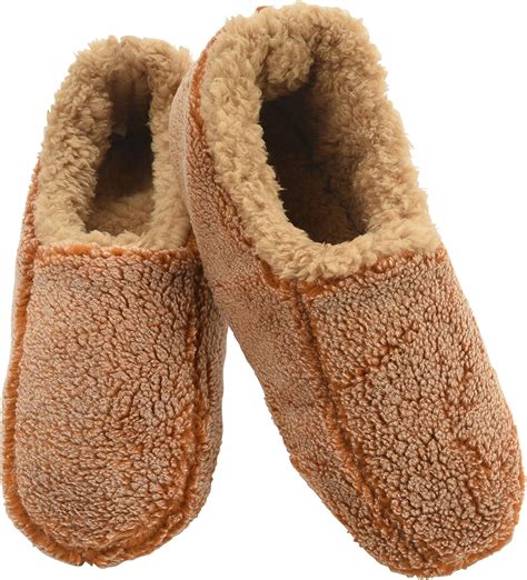 Snoozies Mens Two Tone Fleece Lined Slippers Comfortable