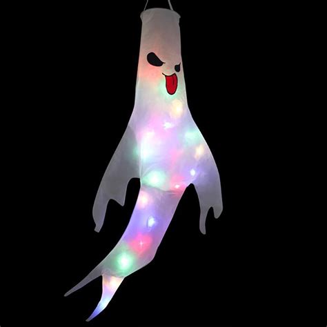 ClearanceEQWLJWE Halloween Ghost Socks With LED Light Halloween Wind