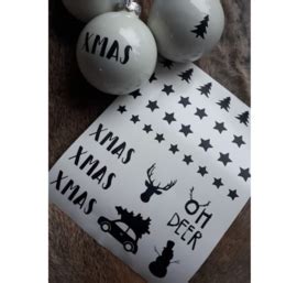 DIY Stickervel Kerst Per 3 KERST Labelgeluk Wholesale