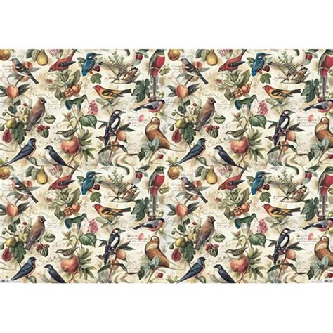 Bomo Art Budapest Papers Birds And Fruit X Inch Sheet