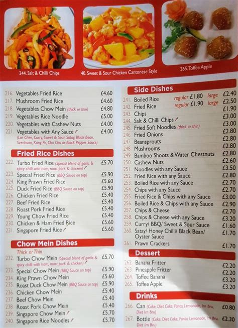 Menu At Friendlies Chinese Food Takeaway Fast Food Dalkeith