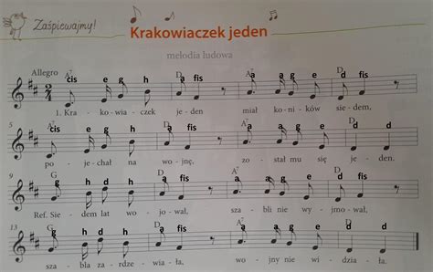 Zapis Literowy Na Dzwonki Chromatyczne Krakowiaczek Jeden Prosz O