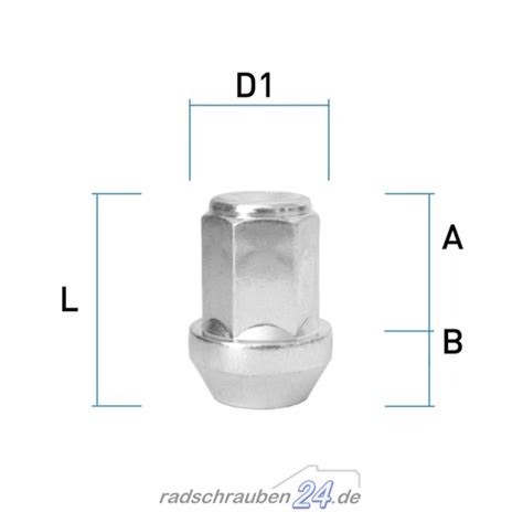 Radmutter M14 X 1 5 X 34mm Kegelbund 60 SW17 Radschrauben24 De Onl