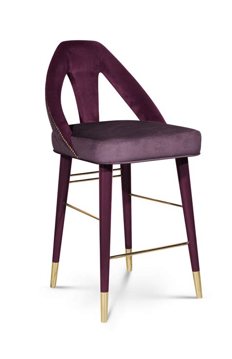 Caron Bar Chair By The Glamorous Ottiu Beyond Upholstery Mid