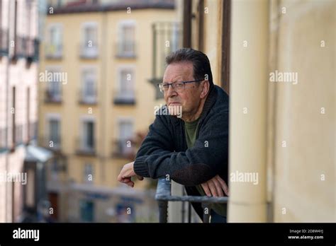 Lifestyle Portrait Of Sad And Depressed Mature Man 65 To 70 Years Old
