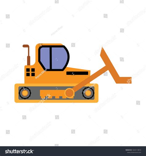 Dozer Simple Illustration Vector Clip Art Stock Vector (Royalty Free ...