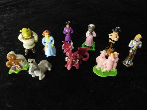 Vintage Toys, Collectible, Shrek the 3rd, Hand Painted Miniatures ...