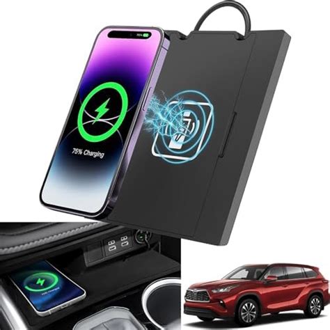 Amazon QXZcar For 2020 2025 Toyota Highlander Wireless Charger