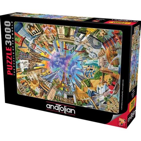 Comprar Puzzle Anatolian El Mundo En Grados De Piezas