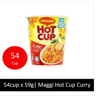 Wholesale Carton Maggi Hot Cup Curry 59g X 54 Cups Hotcup Shopee