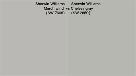 Sherwin Williams March Wind Vs Chelsea Gray Side By Side Comparison