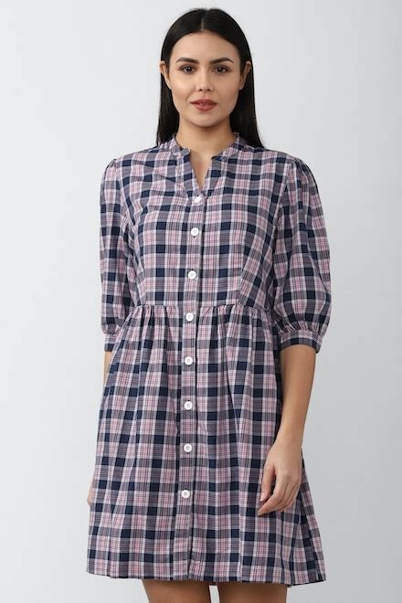 Van Heusen Woman Casual Dresses Van Heusen Multicoloured Dress For Women At