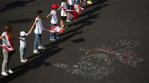 Lebanon Protesters Form ‘human Chain