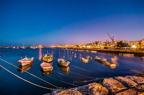 Abendaufnahme Blick Vom Hafen Auf Bild Kaufen 71056814 Lookphotos