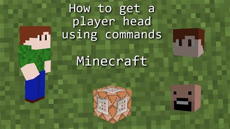 How To Get Player Heads Minecraft Youtube