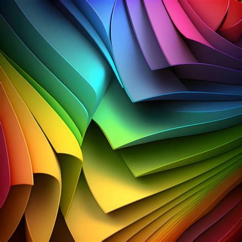 Fondo De Arco Iris Colorido Abstracto D Vector Premium