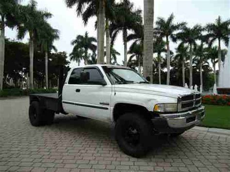 Find used 1999 Dodge Ram 3500 Cummins Diesel 4x4 Flatbed Dually 7 ...