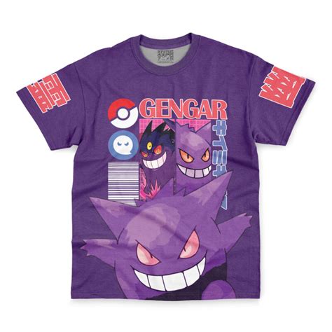 Gengar V Pokemon Streetwear T Shirt Anime Ape