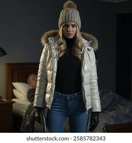 One Year Old Blonde Women Wearing Tight AI Generated Image Shutterstock