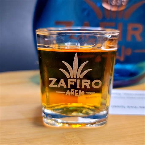 Zafiro Añejo Tequila Bottle and Topper With 2 Shot Glass Set - Etsy