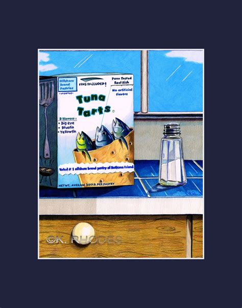 Tuna Tarts Fun Fishing Print Yellowfin Bluefin An Big Eye Flavors Pop