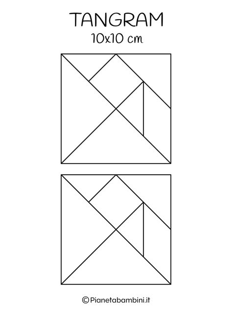 Tangram Da Stampare In Pdf Pianetabambini It