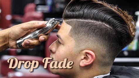 Barber Tutorial Combover Drop Fade Blow Dry And Style Youtube