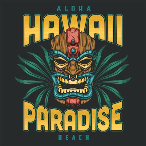 Premium Vector Hawaii Surfing Colorful Badge