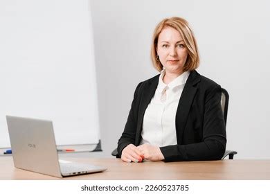 Woman Wearing White Shirt Black Coat Stock Photo 2260523785 Shutterstock