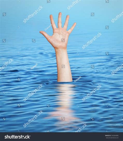 Hand Drowning Man Help Needed Stock Photo Edit Now 242064085