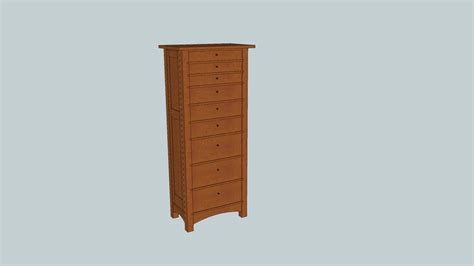 Arts Crafts Jewelry Armoire Lingerie Chest 3D Warehouse