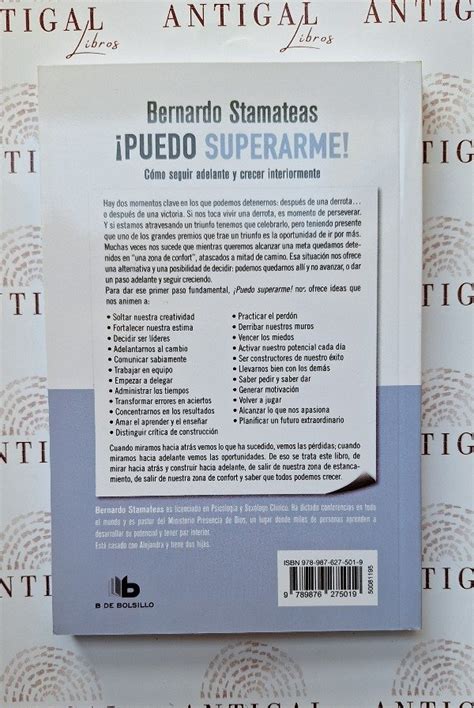 Puedo Superarme Bernardo Stamateas Antigal Libros