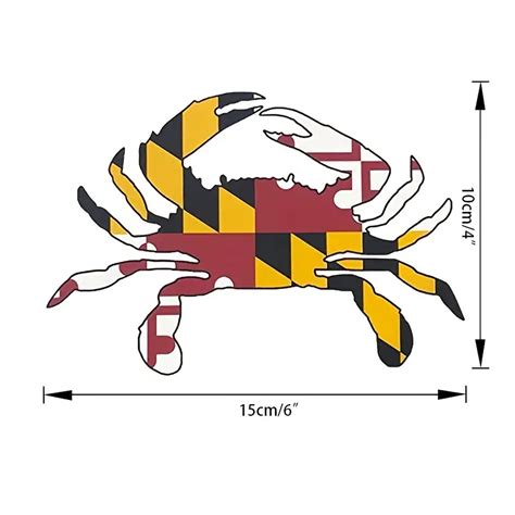 Show Your Maryland Pride With This All Weather Crab State Flag Auto