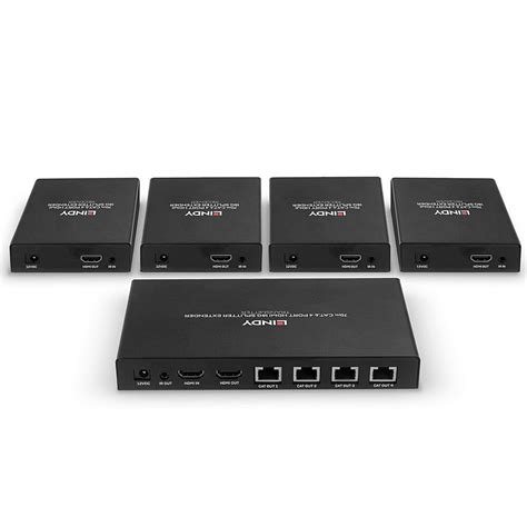 70m Cat6 4 Port Hdmi 4k60 Splitter Extender From Lindy Uk