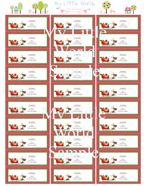 Free Printable Holiday Mailing Labels