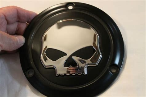 Black 3 Hole Flame Derby Cover For Harley Big Twin Models 1970 1998 Ebay