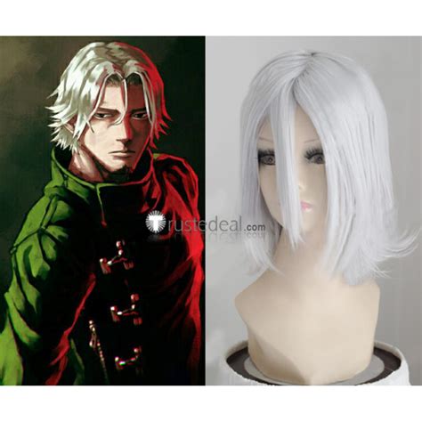 Tokyo Ghoul Renji Yomo Silver Gray Cosplay Wig