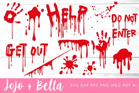 Blood Svg Bundle Blood Svg Halloween Svg 924687 Cut Files