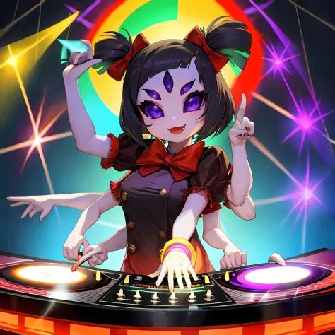 A Solo Shot Featuring Muffetwear Muffet A Dj Showcasing Her Skills On